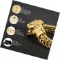 Cuban Link Chain Bracelet Stainless Steel Heavy 12mm Double Franco Lion Head