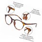 Outray Vintage Inspired Small Nails Round Clear Lens Glasses