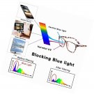 Blue Light Blocking Computer Glasses Square Anti Eye Eyestrain &UV Glare