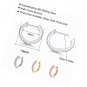 Sterling Silver Small Huggie Hoop Earrings-Hypoallergenic 10mm Zirconia Cuff
