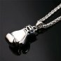 U7 Men Steel Chain Boxing Glove Pendant Necklace Cool Stainless Necklace (Small)