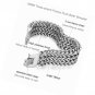 Stainless Steel 19MM Cuban Curb Link Chain Men's Bracelets Rock Wristband