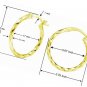 Sterling Silver High Polished Round Twist Click-Top Hoop Earrings