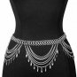 KissYan Boho Statement Turquoise Necklace Crossover Harness Bikini Waist Belly