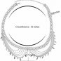 KissYan Boho Statement Turquoise Necklace Crossover Harness Bikini Waist Belly