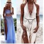 KissYan Boho Statement Turquoise Necklace Crossover Harness Bikini Waist Belly