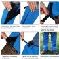 Hpory 1 Pair Hiking Leg Gaiters, Snow Boot Gaiters, Breathable Waterproof High