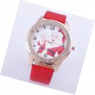 Christmas Tree Santa Claus Snowflake Design 40mm Dial Women Watch