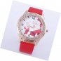 Christmas Tree Santa Claus Snowflake Design 40mm Dial Women Watch
