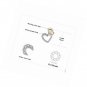 925 Sterling Silver Infinity Love CZ Pave Cubic Zirconia Two Hearts Stud Earring