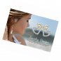925 Sterling Silver Infinity Love CZ Pave Cubic Zirconia Two Hearts Stud Earring