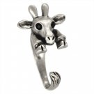 New Fashion Jewelry Giraffe Ring Animal Wrap Ring Adjustable Ring - Silver Ring