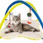 Animals Favorite Cat Play Mat, Cat Tent Activity Center With Hanging Toys