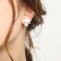 925 Sterling Silver Stud Earrings With Crystal Zircon And AAA Pearls Ear Studs