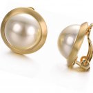 Clip Earrings 18k White/Rose Gold Plated Fashion Lady Clip-On