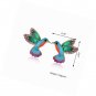 Bird Stud Earrings Crystal Enamel Metal Animal Colorful Studs Statement