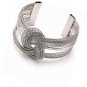 Cuff Bracelet Wide Open Bangle Metal Twisted Hollow Hoop Bangles