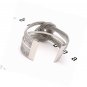Cuff Bracelet Wide Open Bangle Metal Twisted Hollow Hoop Bangles