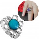 Girl Inspiration Sunflower Mood Ring Can Change Color Adjust Size
