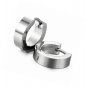 Stainless Steel Black Unique Small Hoop Earrings for Men Huggie 1 Pairs
