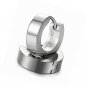 Stainless Steel Black Unique Small Hoop Earrings for Men Huggie 1 Pairs