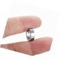 Stainless Steel Black Unique Small Hoop Earrings for Men Huggie 1 Pairs