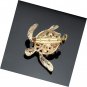 Turtles Brooch Pins Light Blue Austrian Rhinestone Crystal Jewelry