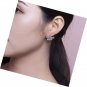 Swan Hypoallergenic Cluster Stud Earrings Cubic Zirconia Sterling Silver