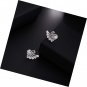 Swan Hypoallergenic Cluster Stud Earrings Cubic Zirconia Sterling Silver