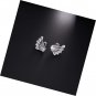 Swan Hypoallergenic Cluster Stud Earrings Cubic Zirconia Sterling Silver