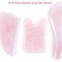 Pink Rose Quartz Gua Sha Board-Therapeutic Relief And Skin Renewal (3 pcs)