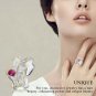 Lotus Fun S925 Sterling Silver Rings Natural Adjustable Leaf Ring Handmade For