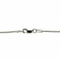 Sterling Silver Snake Chain Necklace 0.9mm Very Thin Nickel Free Italy 18 Inch