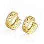 Hoops Rose Gold Plated Rhinestone Inlay Zirconia Hoop Earrings Christmas Gift