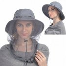 UShake Mosquito Head Net Hat, Safari Hat Sun Hat Bucket Hat With Hidden Net Bug
