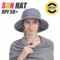 UShake Mosquito Head Net Hat, Safari Hat Sun Hat Bucket Hat With Hidden Net Bug
