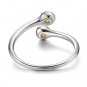Wrap Adjustable 925 Sterling Silver Topaz Cubic Zirconia November Birthstone