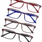 Prescription Reading Glasses 4 Pack –Men’s and Women’s Designer Readers