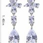 OVLIST Teardrop Bridal Dangle Earrings - Women's Austrian Crystal Dazzling Tear