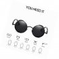 Retro Gothic Steampunk Sunglasses Round Circle Frame