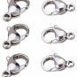 MINI-FACTORY 100pcs Grade A 304 Stainless Steel Silver Lobster Claw Clasps For