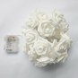 Echosari [Updated Version] Battery Operated 15 Ft 30 LED White Rose Flower With