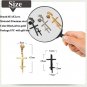4EAELove Cross Punk Stud Earrings Stainless Steel Hoop Hand Huggie Dangle 1 PC