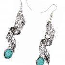 Bohemian Turquoise Antique Silver/Gold Tribal Fringe Dangle Earrings