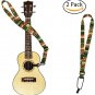 2 Pack Ukulele Strap Adjustable Neck Strap - Hawaiian Style Shoulder Strap For