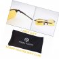 Glasses Driving Risk Reducing Anti Glare Polarized Sunglasses UV400 Metal Frame