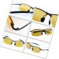 Glasses Driving Risk Reducing Anti Glare Polarized Sunglasses UV400 Metal Frame