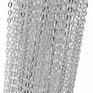 Efivs Arts 10m Stainless Steel Cable Chain Silver Plated Round Cable Unfinished