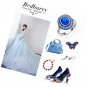 1ct Oval Cut Blue Emerald CZ Crystal Silver Women Wedding Rings,