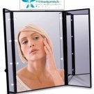 YOLO Compact 6 Inch Trifold Travel Foldable Mirror, LED Lighted Vanity And 6